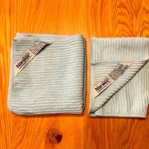 Brand New Norwex Minty Mint Green Kitchen Towel and Dish Cloth